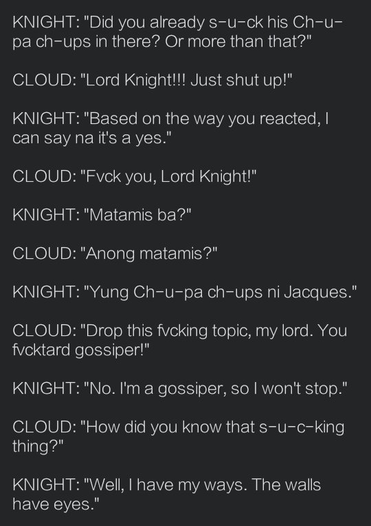 seksicai's tweet photo. Funny fanmade scene between Knight and Cloud 😂. Si sinto sinto talaga ng taint ng mind ni cloud ehh. Bumigay tuloy si cloud 😂😂
💦🍆🍑💦

#JeTAime #NuBabe
@teamcecelib @cece_lib @Cecelib_Stories @CecelibWorld https://t.co/hNutDnuvxa