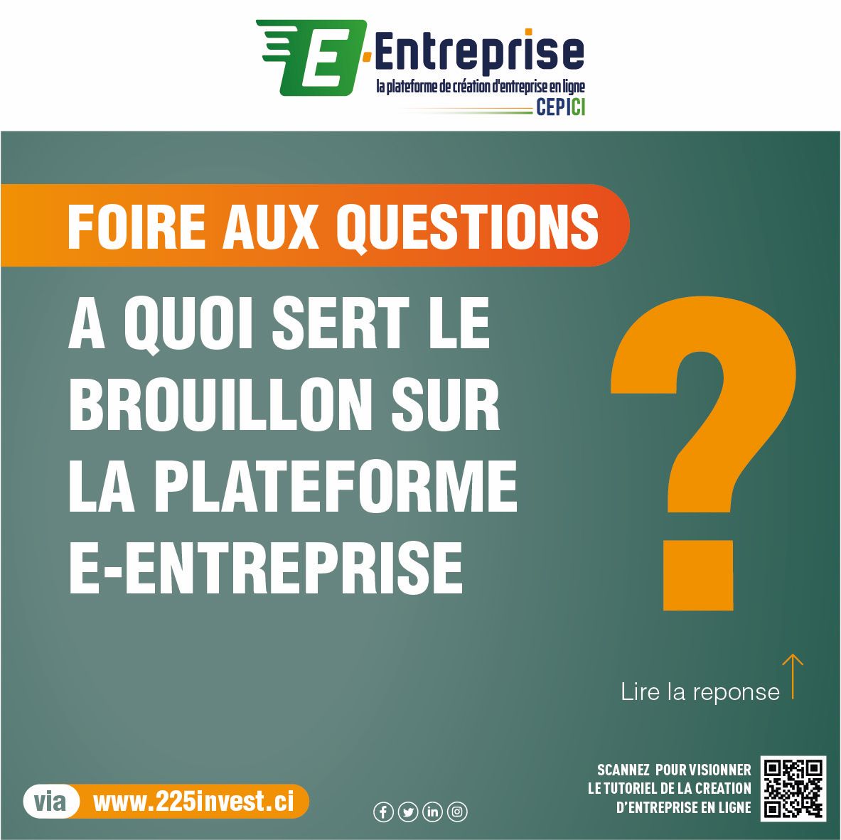 OFaleroun's tweet photo. Ce bouton permet de sauvegarder
permet de sauvegarder les étapes déjà accomplies en vous laissant le temps nécessaire pour vérifier que les informations que vous avez fournies sont correctes.
#225investci #cepici #gouvci
#guichetuniquecepici
#créationdentrepriseenci
#e_entreprise https://t.co/oxs3V837I3