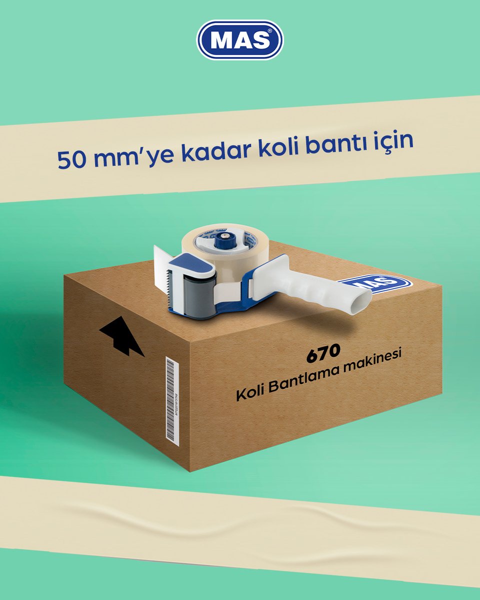 masburo_tr's tweet photo. 📦 İkonik MAS Koli bantlama makinesi ile pratikliğin ve uzun süreli kullanımın keyfini sürün🎉

#Mas #MasBüro #MasBüroTR #Kırtasiye #ofismalzemeleri #MasKalitesi https://t.co/ku2z8AhJDr
