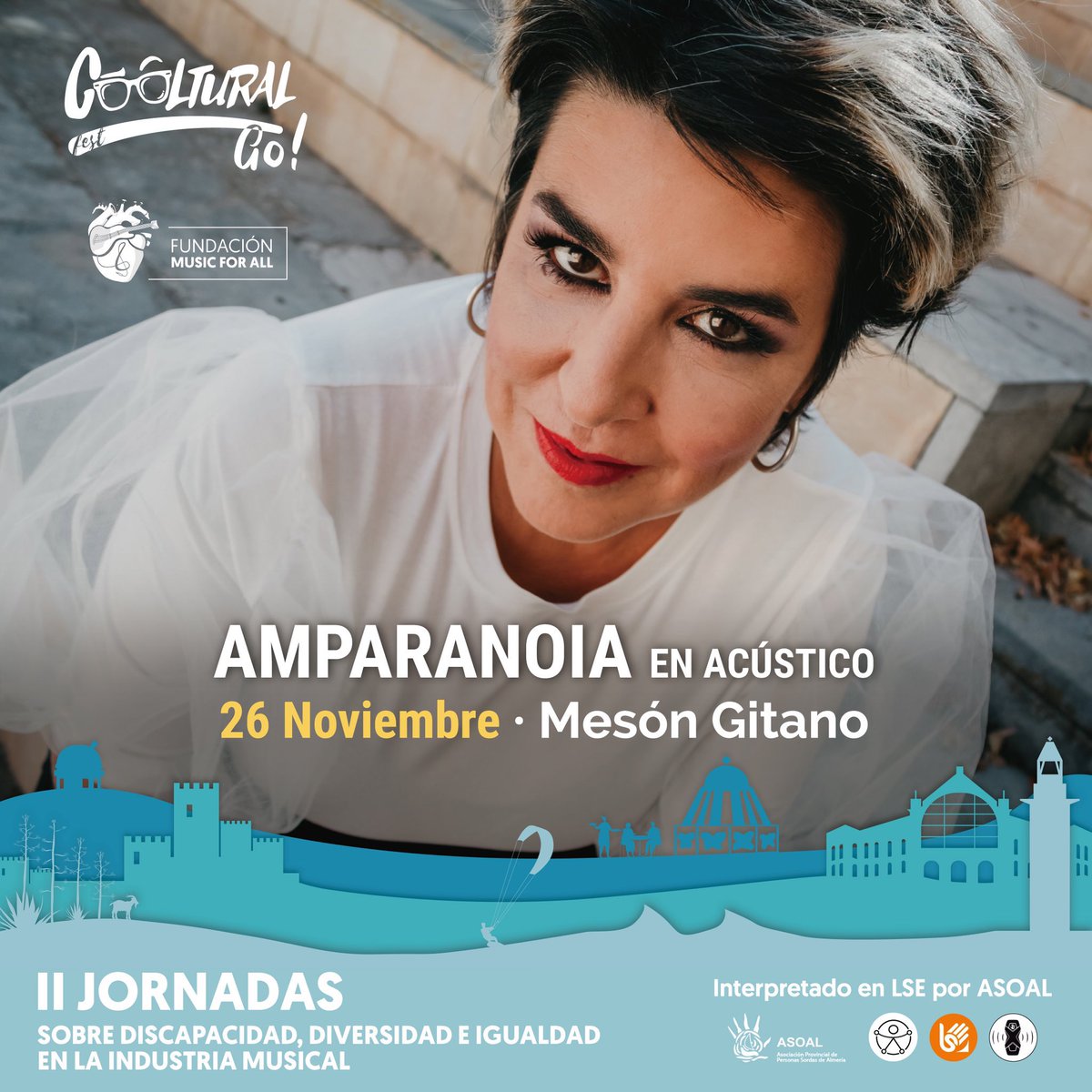 amparanoiaofi's tweet photo. HOY ALMERÍA ✨
16:00 presentación del libro de @amparosanchez LA NIÑA Y EL LOBO
20:00 Concierto https://t.co/bx6Yagf9md