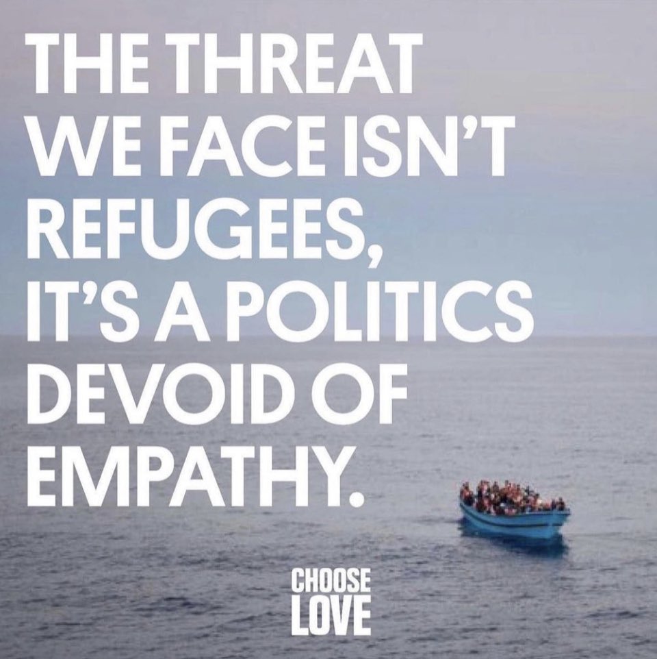 The threat we face isn’t refugees, it’s a politics devoid of empathy.