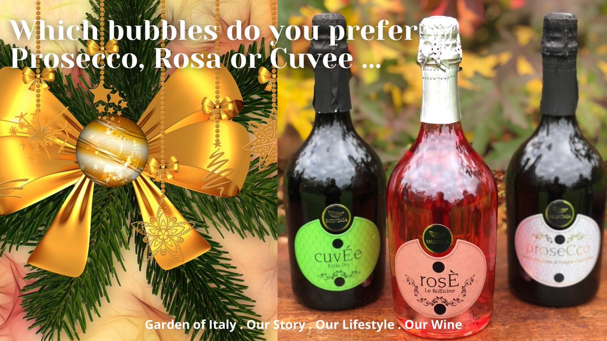 Try our Cuvee a sparkling extra dry white wine or an invigorating, stylish and aromatic semi- sparkling Rosa Secco (dry), or, the King of Prosecco’s from the Glare grape grown in Norther Italy. We deliver locally to your door,  gardenofitaly.co.uk #sangiovese #sparklingwine