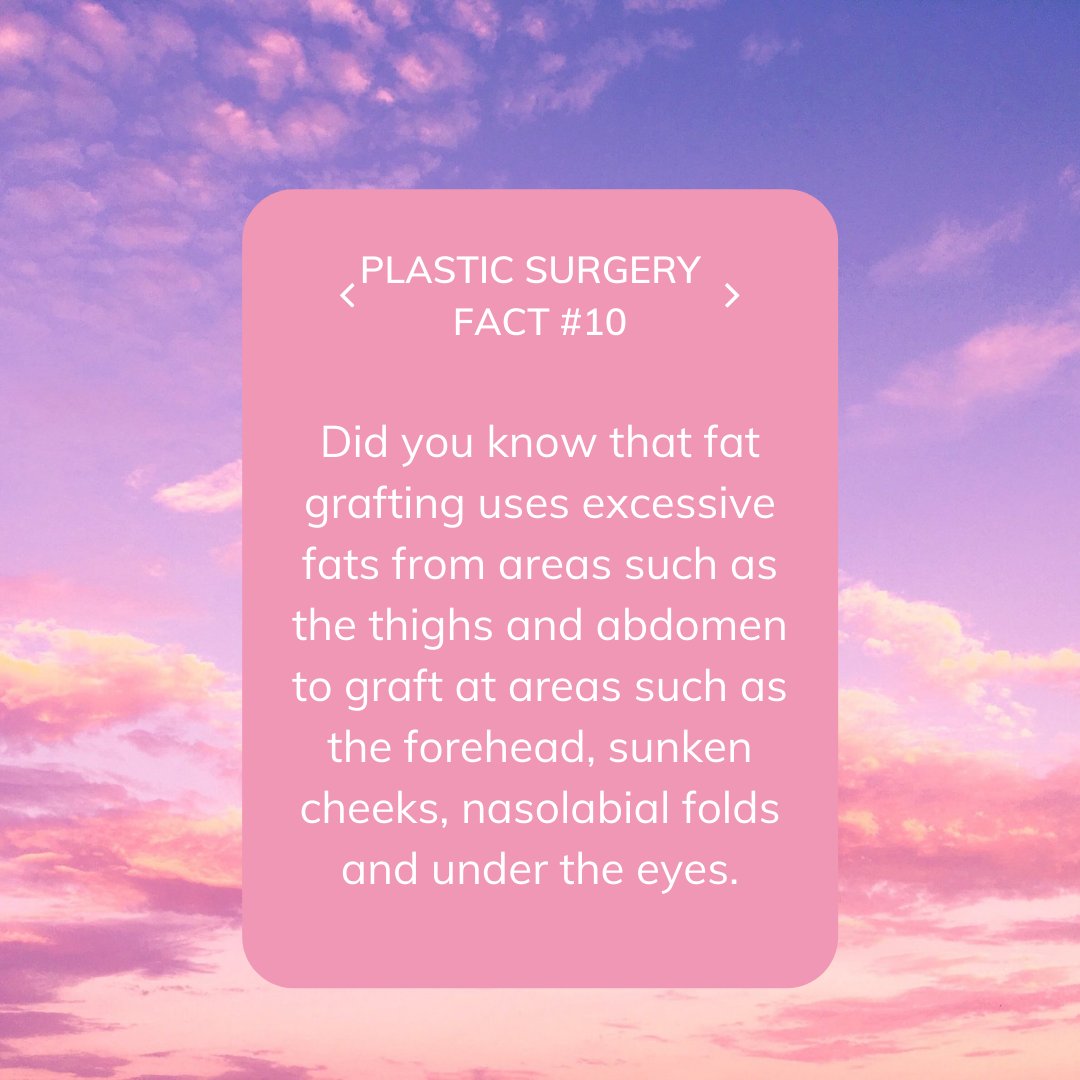 daprs1's tweet photo. [Plastic Surgery Fact]
Fat Grafting collects fat from areas where excessive fats are accumulated, and the pure fats are used to graft at sunken areas. 
#funfact #facts #onefactaday #plasticsurgery #koreanplasticsurgery #cosmeticsurgery #fatgrafting #rhinoplasty #facialcontouring https://t.co/mPqL0LIlIB