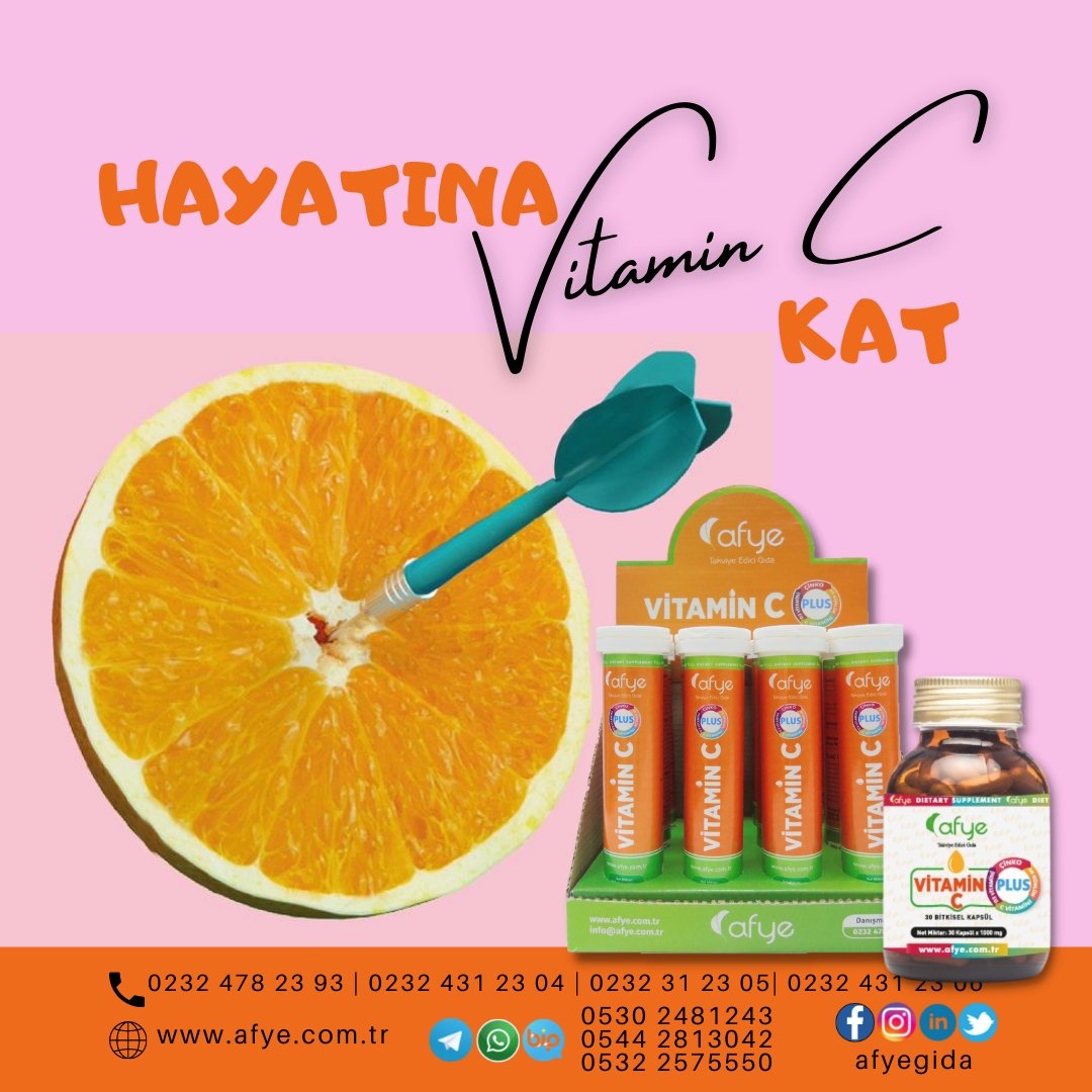 afyegida's tweet photo. Hayatına Vitamin C kat;
🍋Limon Bağışıklık sistemine 4'lü etki, C vitamini+Çinko+Ak günlük+ D3 vitamini içermektedir.
#afye #bitkiselürünler #cvitamini #bağışıklık #sağlık #vitaminc #kışınbeslenme #Cumalar #HAYIRLISABAHLAR #hayirlicumalar #sizinöneriniznedir #protestoediyorum https://t.co/zaeOmnb1v8