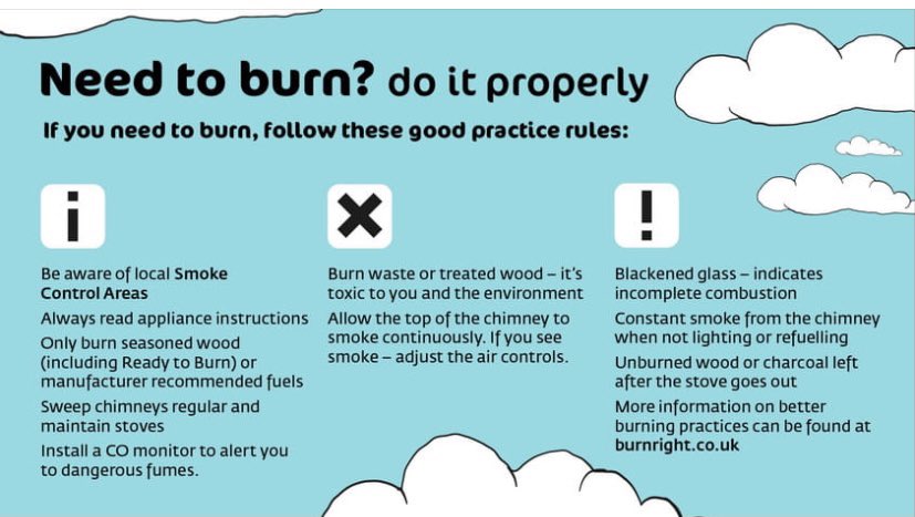 Great little infographic from <a href="/greatermcr/">Greater Manchester Combined Authority</a> which includes a link to our website.  Burnright is championed by councils, public bodies, sweeps, installers, manufacturers, retailers and stove users right across the UK. And we have huge support from <a href="/DefraUKAir/">Defra Air Quality</a>