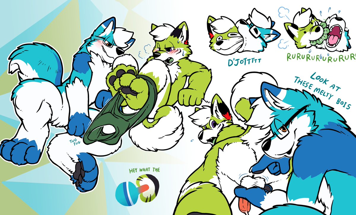 (way overdue)💦 nsfw sketch page commissioned by <a href="/LimeDonut/">Kavalala | 卡瓦拉 🔜FURUM 🔜🇯🇵</a>