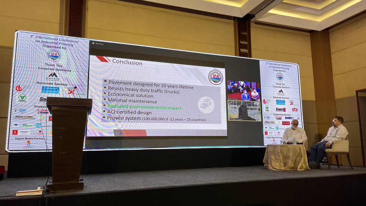 Kriscorti's tweet photo. Proud to share experience about short slab technology #Optipave 🚛 during AFI Conference
Sad not to be with colleagues of @RoclandIndia & @MonofloorI and my Indian friends in Hyderabad to share a good biryani
@RCRIF 🇮🇳 https://t.co/sOZwyiLOfg