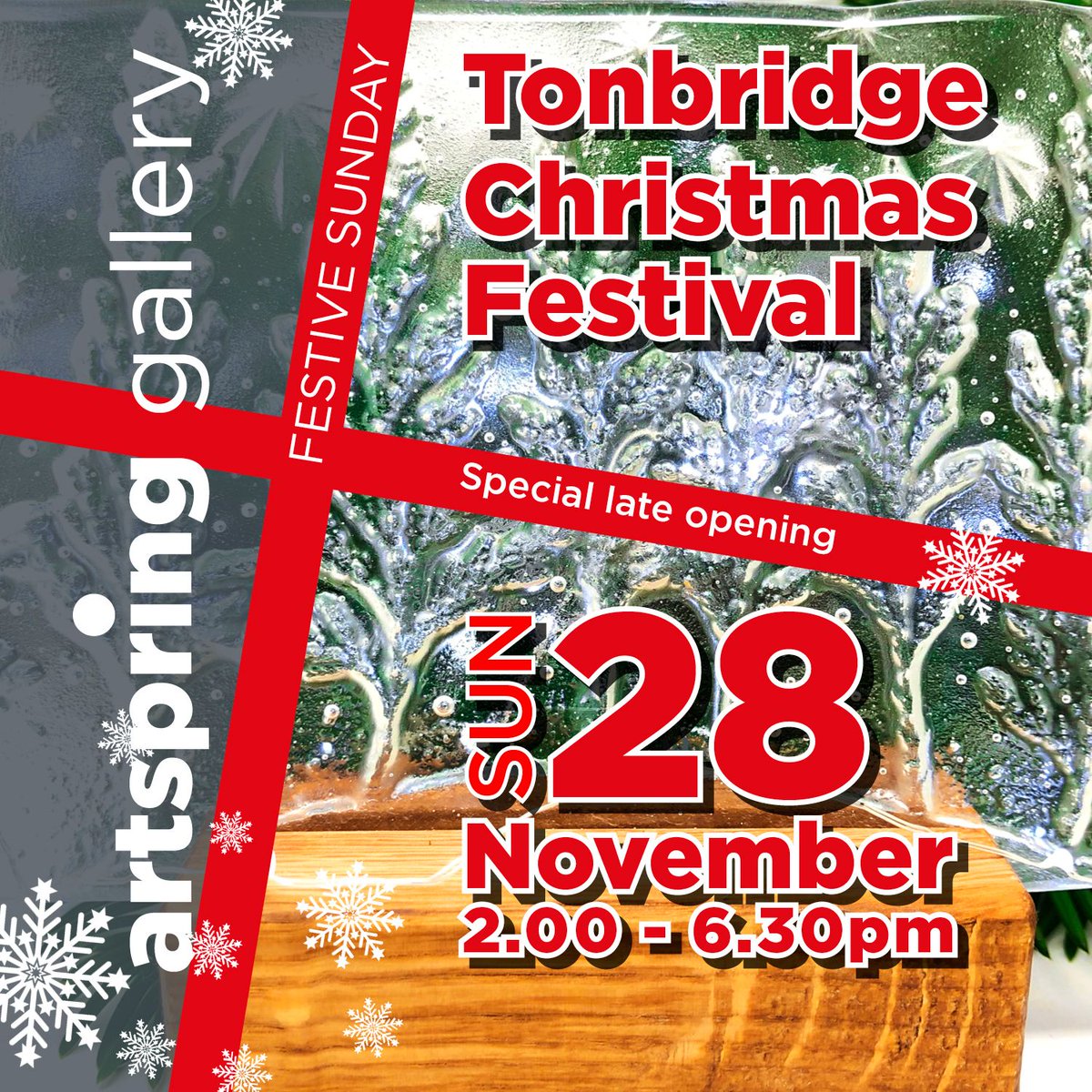 artspringallery's tweet photo. Just to let you know we will be open on Sunday from 2:00 -6:00 pm as part of the Tonbridge Christmas Festival.
Do pop in and see all our lovely ideas for Christmas presents and original and stunning decorations
#tonbridge #tonbridgemums #tonbridgelife #Christmas #ChristmasDecor https://t.co/ggozfWEHZw