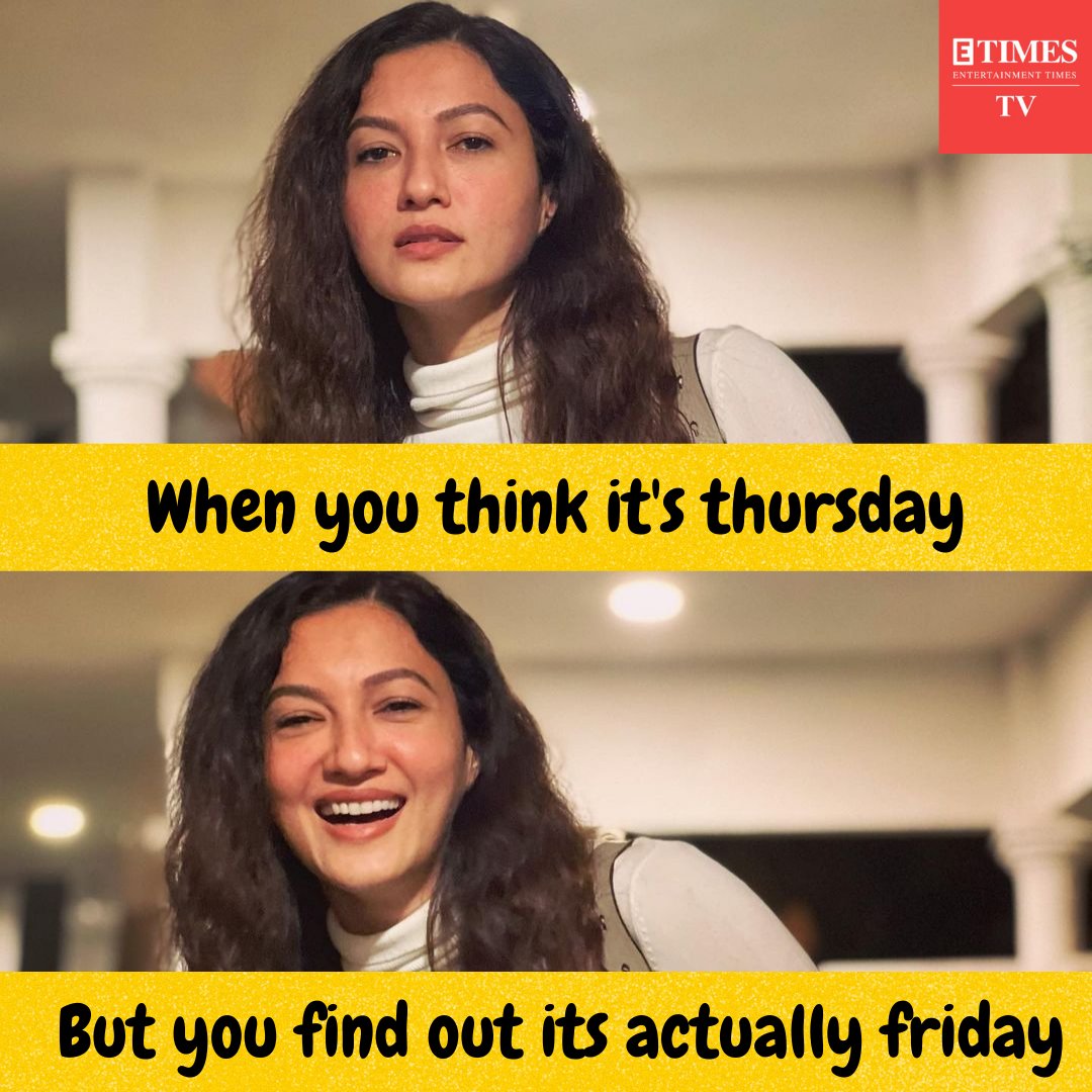 ETimesTV's tweet photo. It's Friday and we can't be happier about it!! Can we?

📸 @GAUAHAR_KHAN   is such a moooood!!

#friday #fridayvibes #fridaymood #mood #weekend #almostweekend #weekendvibes #television #televisionactor #etimestv #etimestvmeme #etimestvmemes #memetimes #memes #fridaymemes https://t.co/irUW9b35tl