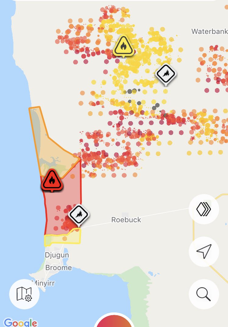 🇦🇺 #WA #broome
A bit of 🔥in the landscape today. #emergency #warning to the north of Broome. 

📲#alert2me 🍎🤖

#northernaustralia #summer #getready #dfes #fire #wildfires #bush #bushfires