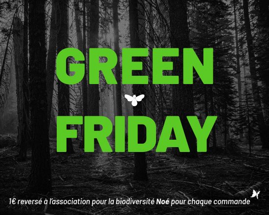 Black is green chez #apiculture. Livraison offerte dès 199€ d’achats jusqu’à dimanche minuit !
1€ reversé à l’association <a href="/NoeBiodiversite/">Noé</a> pour chaque commande #biodiversite #bees #abeilles #miel #honey