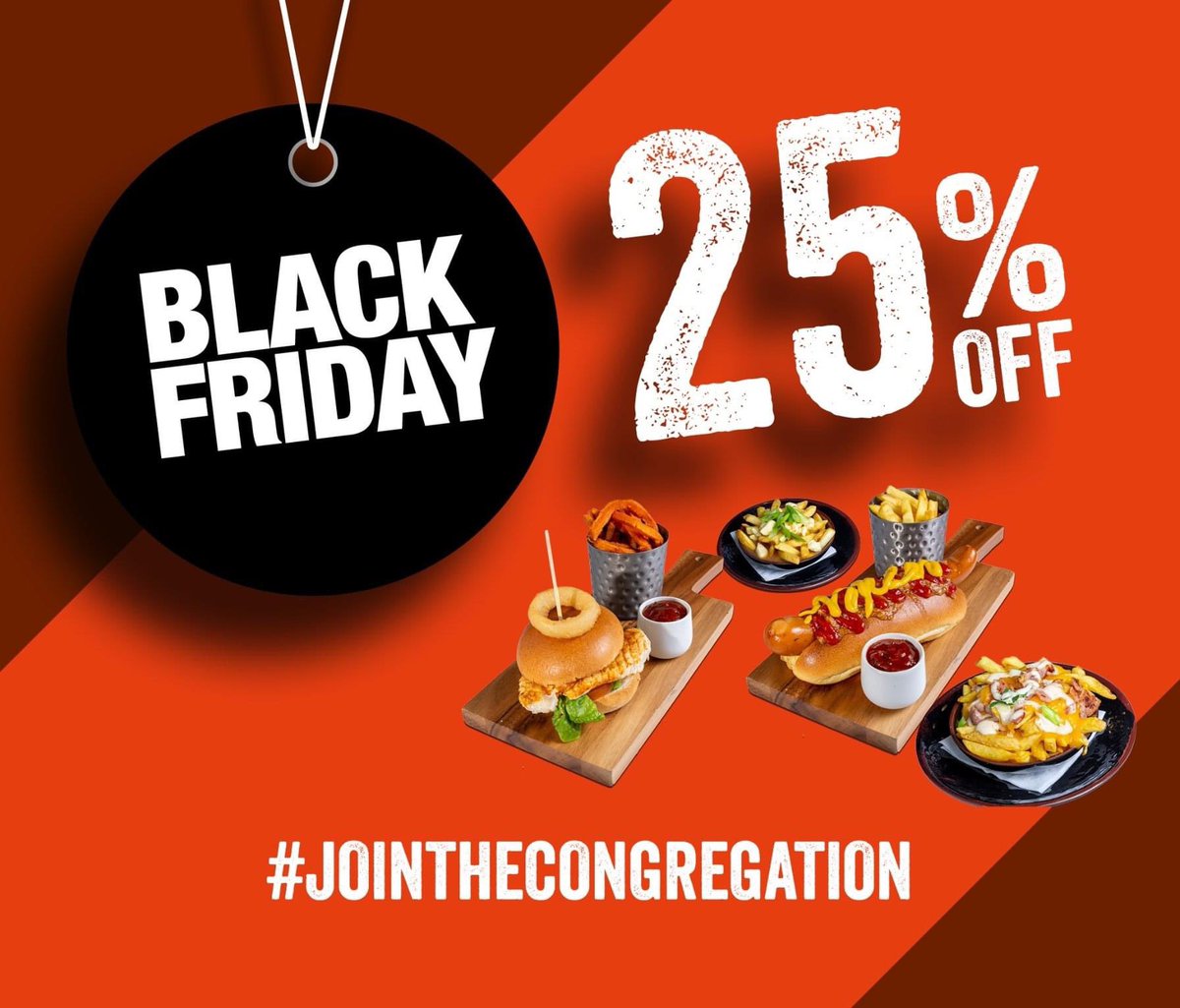 PriestUk's tweet photo. Black Friday Offer 25% Off Home Deliveries This Friday 

Order via Just Eat UK  Uber Eats Deliveroo

#blackfridaydeals #JoinTheCongregation https://t.co/63hhZOm1gR