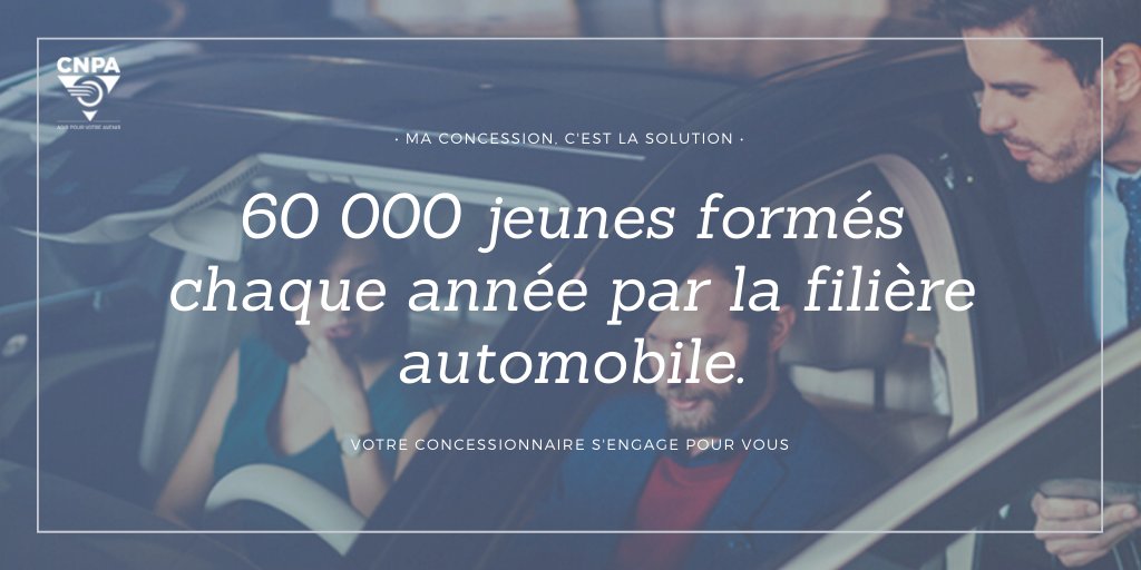 [#LeSaviezVous] Avec une politique de #formation ambitieuse (60 000 jeunes formés par an), les concessionnaires sont détenteurs d’une expertise et d’un savoir-faire non délocalisable. #PartenaireEnConseil