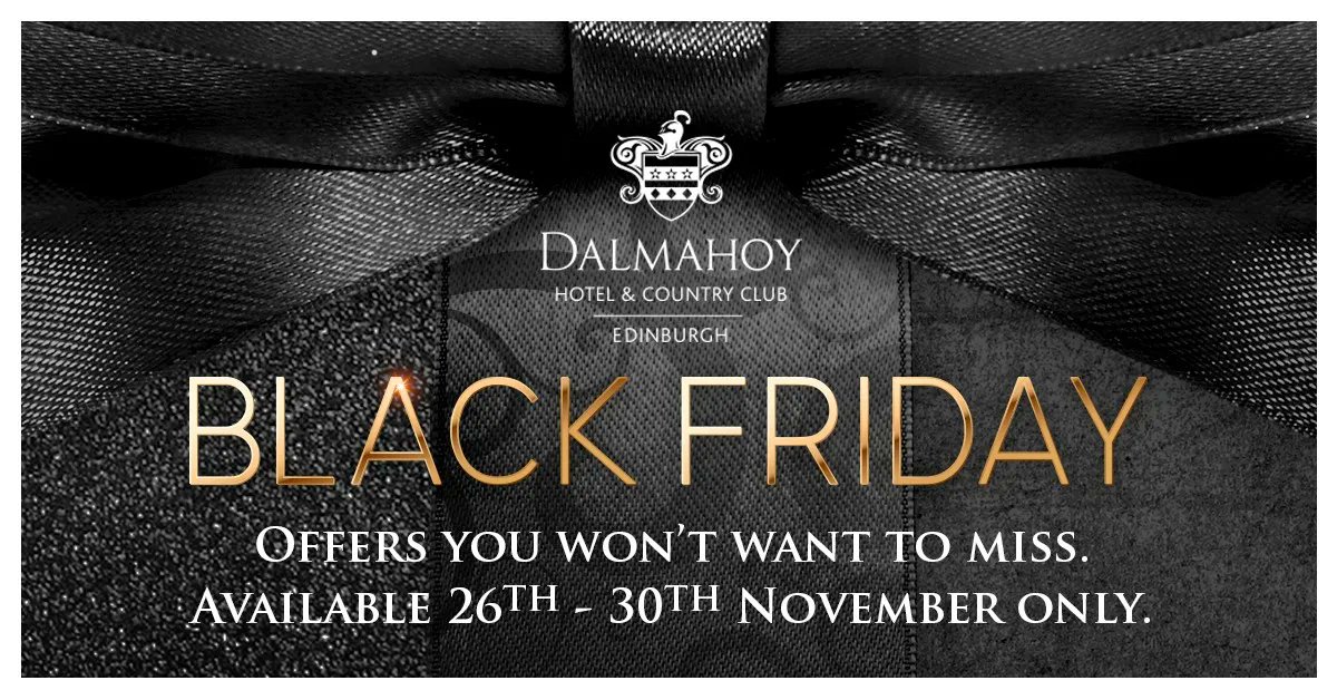 Enjoy great savings for Edinburgh's country estate this Black Friday! 🎁
From overnight stays, afternoon tea, golf experiences and family resort passes, there is something for everyone. View vouchers 👉 buff.ly/3CVoDnY 
#BlackFriday #BlackFriday2021 #blackfridaysale