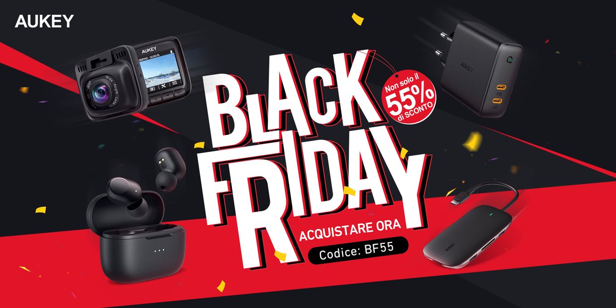 #blackfriday2021 🔥🔥🔥
-Non perderti questo Black Friday! O dovrai aspettare un altro anno.
-Ottieni il 55% di sconto su articoli selezionati (Codice: BF55)
👉bit.ly/3cVTshD
#AUKEY #elettronica #deal #blackfriday #powerbank #lamps #charger #auricolari #auricolari