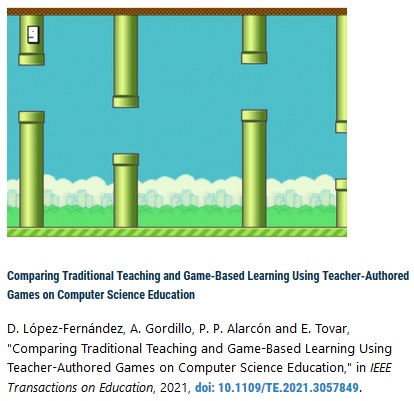 OAD_UPM's tweet photo. https://t.co/mrkkXMcgGG El artículo aporta evidencias sobre la eficacia del aprendizaje basado en juegos para la enseñanza de la informática utilizando videojuegos educativos creados por los profesores con herramientas de autor #PIEs1920 #gamificación #lecturaSugeridaIE #somosUPM https://t.co/XJZU1baY0x