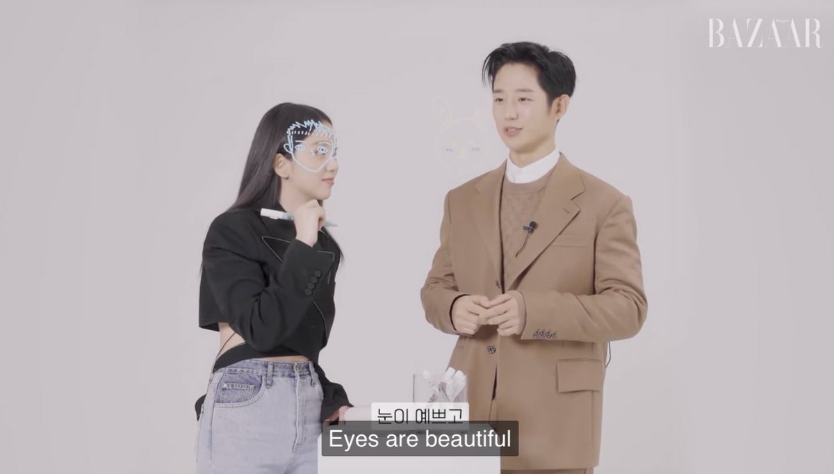 snowdroparchive's tweet photo. HAEIN SAID JISOO’S EYES ARE BEAUTIFUL!!! https://t.co/1sK8MiDVWB