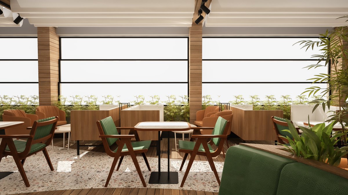 WTBCompany's tweet image. Our terrace cafe project that will start in January 2022 in #Hargeisa-#Somaliland. #WTBCompany #CatarinoHotel #Restaurant #InteriorDesign #Furnitures