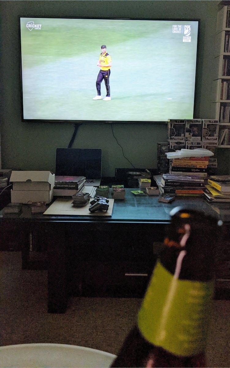 d__mac77's tweet photo. Cricket Australia have answered my prayers and have scheduled a #MarshCup game on a Friday afternoon. Cheers to that 🍻

#TASvWA #WestIsBest https://t.co/Hvam06DEKE