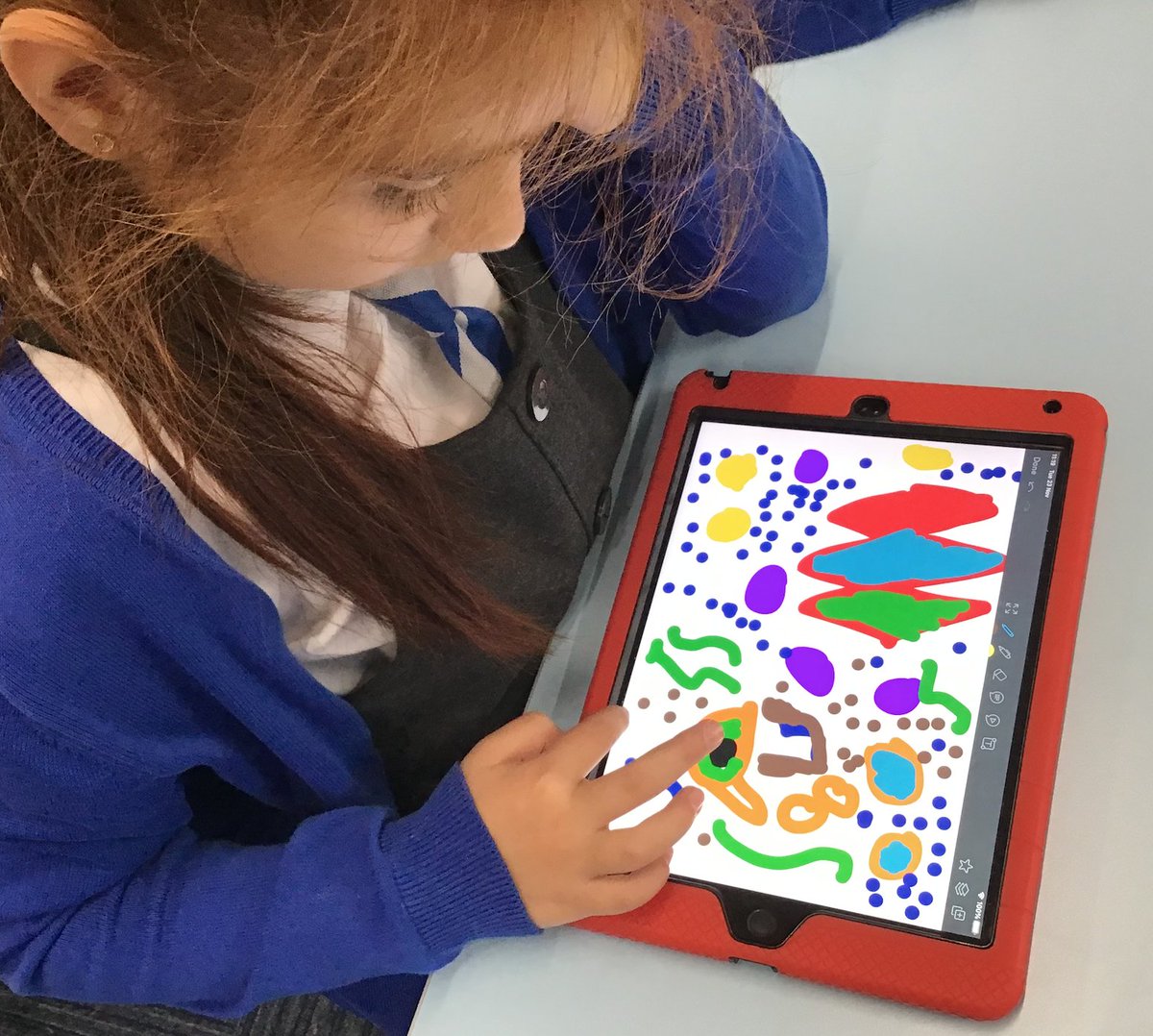NBPSComputing's tweet photo. π¨π΅ Class 6 @NewBrightonPS listened to 'Neptune' by Gustav Holst and created their own musical composition art in @showbie. A lovely idea @WeAreComputing @Raspberry_Pi. #nbpsArt #nbpsMusic https://t.co/fGlM38DYhy