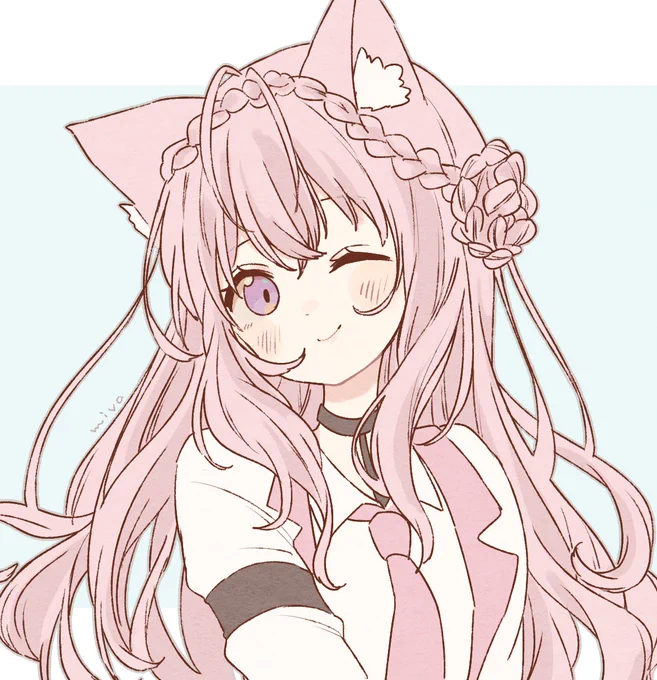 ピンク髪かわいい! 
