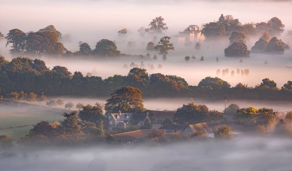 First light over Cranbourne Chase, North Dorset.