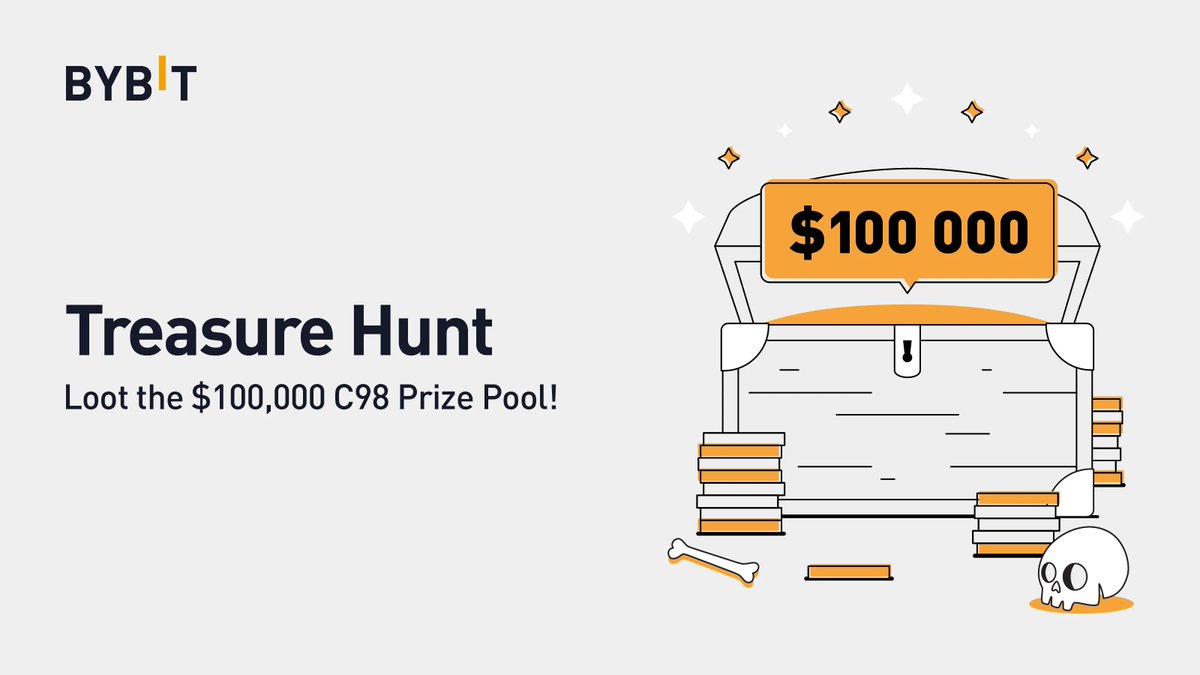 🎉 Introducing the <a href="/coin98_wallet/">Coin98 Super Wallet</a> (#C98) Treasure Hunt! 🎉

🎁 Join now and earn a share of the $100,000 $C98 prize pool! 

📲 All you have to do is RT this tweet, tag a friend, and fill in this form: go.bybit.com/e/Ktc291Qnulb

📖 Read more here: go.bybit.com/e/NoIZs2qnulb
