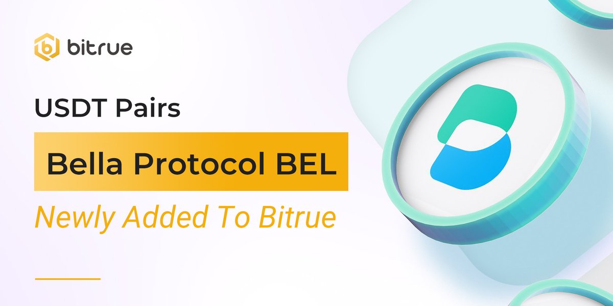 New listing on Bitrue today! - $BEL / $USDT @BellaProtocol This coin will go live at 11:10 UTC today. More info bit.ly/3nVjWq9