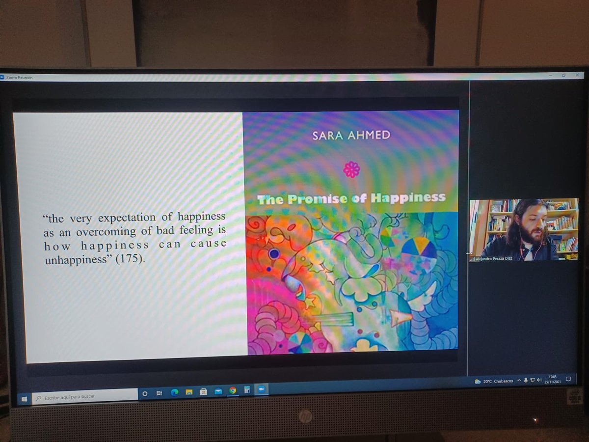 One of our doctoral students Alejandro Peraza Diaz presented his paper titled “‘It is often more fun to want something than to have it’: Dystopian (Un)happiness in David Foster Wallace’s Infinite Jest” in the Modern &amp; Contemporary Literature Panel of <a href="/aedean2021/">AEDEAN2021</a>. Well done!
