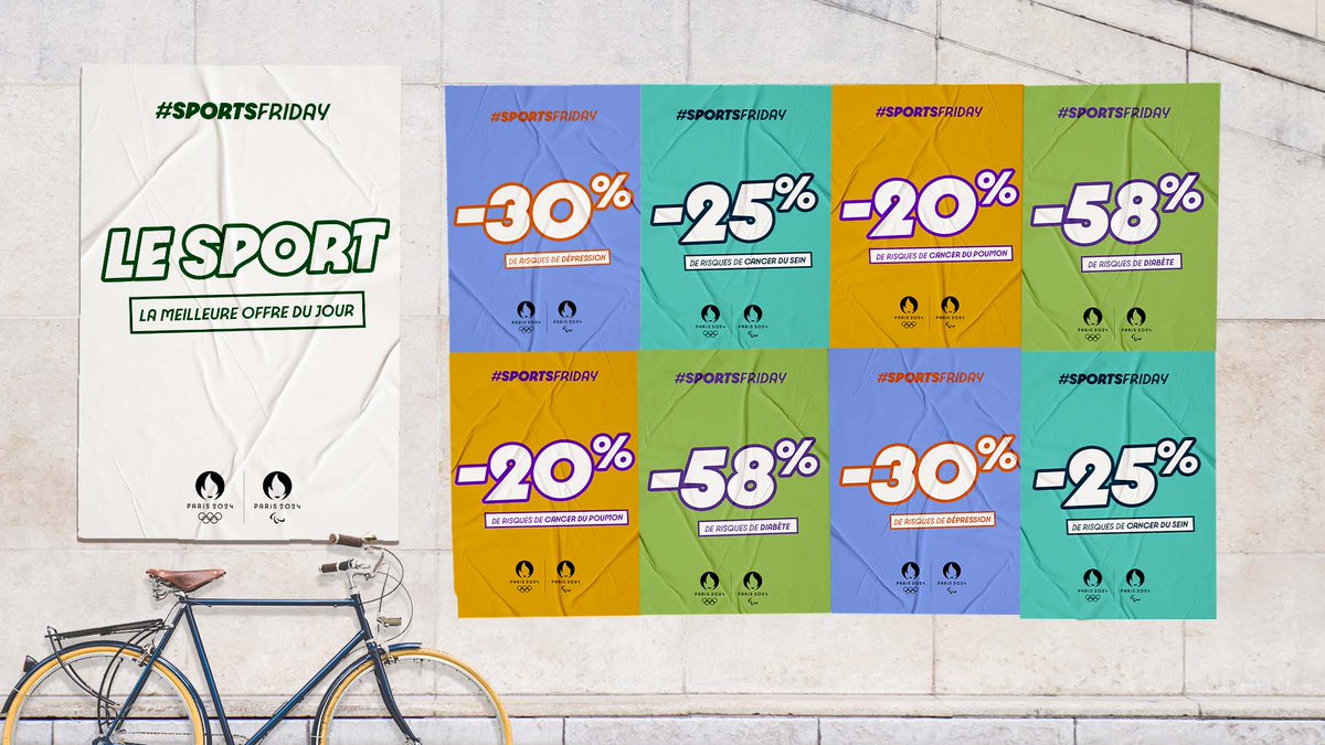 La meilleure promotion du jour : le sport 👊

Effet immédiat sur la santé et le bien-être.
Accessible à tous. 
#SportFriday #BlackFriday