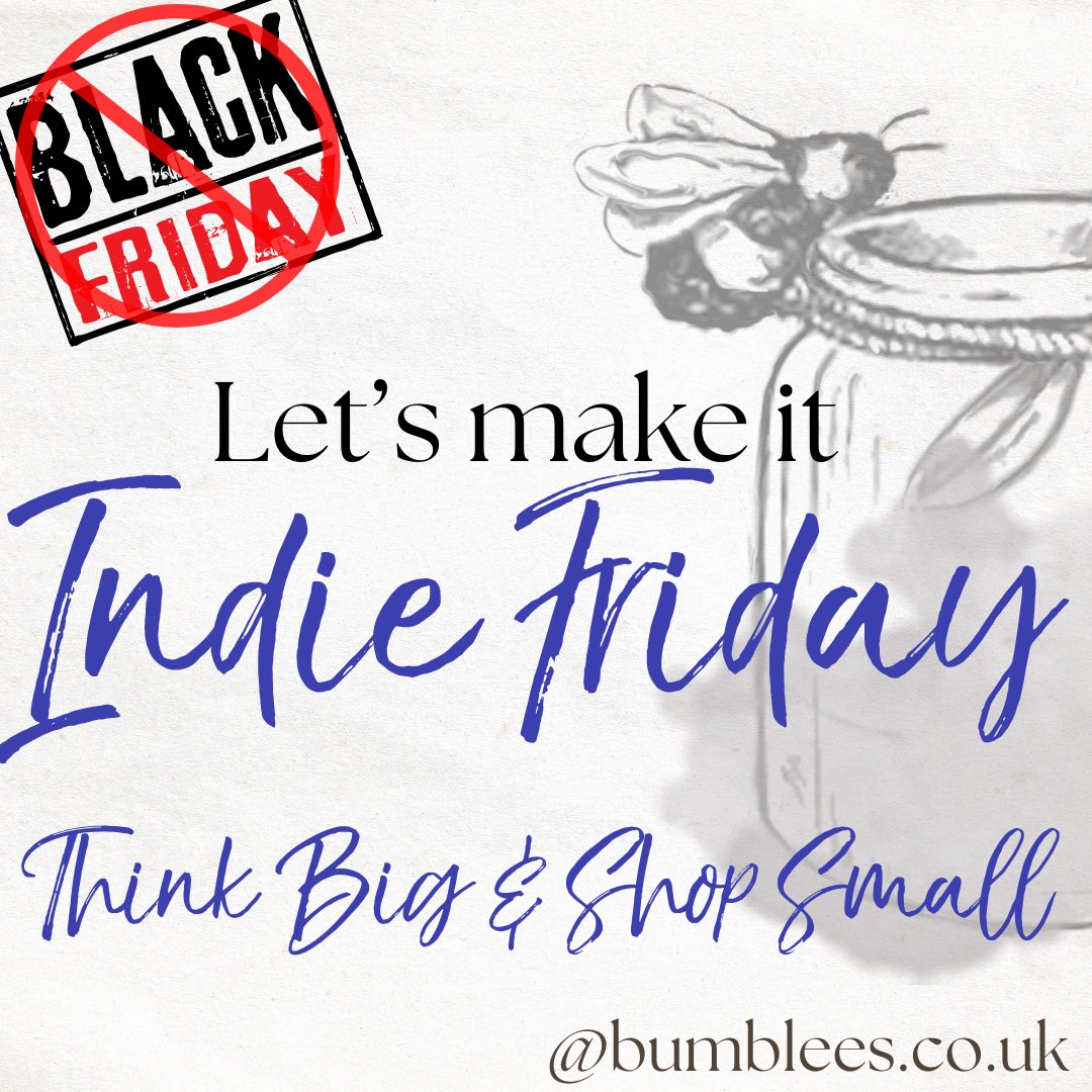 May be #BlackFriday for some but let’s make it #IndieFriday where we support a small business
So many indie businesses are still struggling. And unlike big corporates your spend means so much to them, their family, local economy &amp; someone’s dream.
Go on think BIG &amp; shop small x