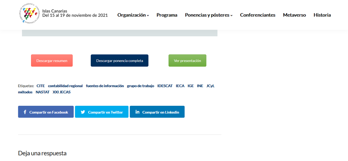 jecas_es's tweet photo. ¿Todavía no has leído las ponencias ni has visto las presentaciones de diapositivas de las XXI Jornadas de Estadística de las Comunidades Autónomas?

Puedes acceder por cualquiera de estas dos vías:

1) https://t.co/l6hNDOcNHl
2) https://t.co/kFDQwykCUW

#JECAS 2021 @istac_es https://t.co/RRNmXPSayR
