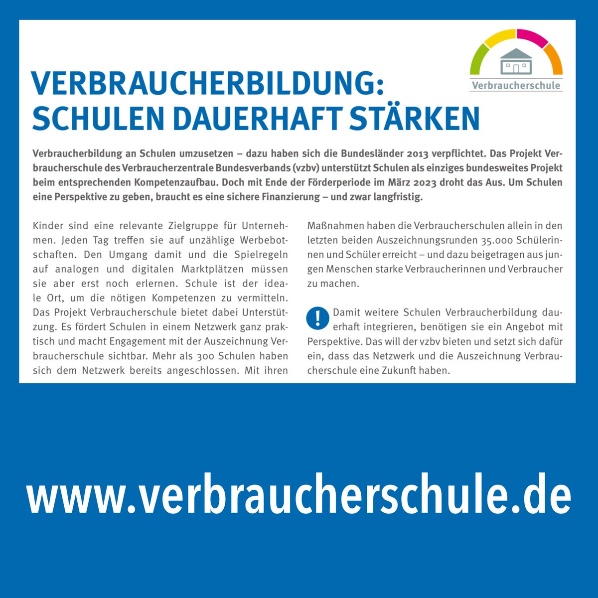 #Materialien, #Fortbildungen, #Netzwerktreffen und mehr: Es lohnt sich, #Verbraucherschule zu werden! Infos gibt es unter verbraucherschule.de

#schule #twlz #twitterlehrerzimmer