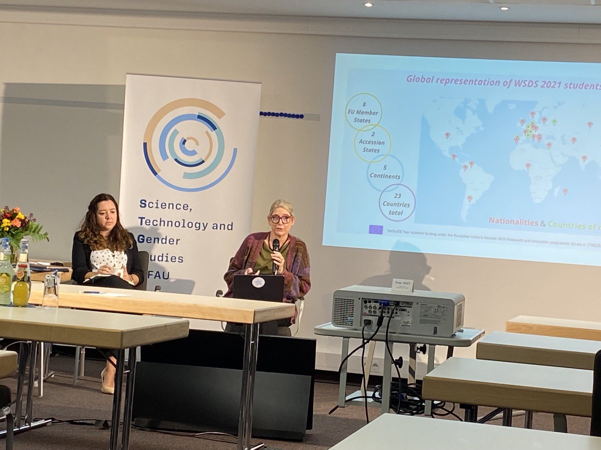 mrentetz's tweet photo. @cmmays75 and @margagual are sharing their excellent experience on training the next generation of #sciencediplomats at @insscide_eu open conference thanks @UniFAU @STGS_FAU for being our host https://t.co/38XW3e6L4F