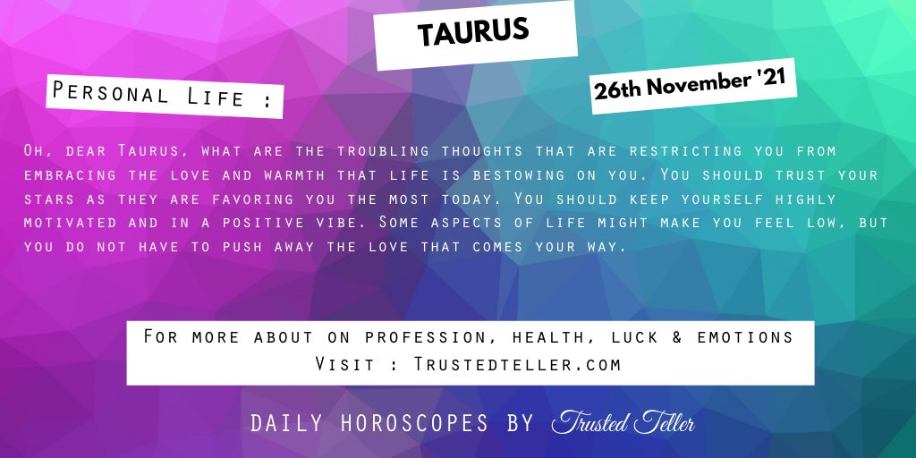 Trustedteller's tweet image. To know more, click on the link below.
trustedteller.com/horoscope

#Leo #Taurus #Scorpio #Sagittarius #Horoscope #ASTRO_GATEWAY_OPEN #ZodiacFacts