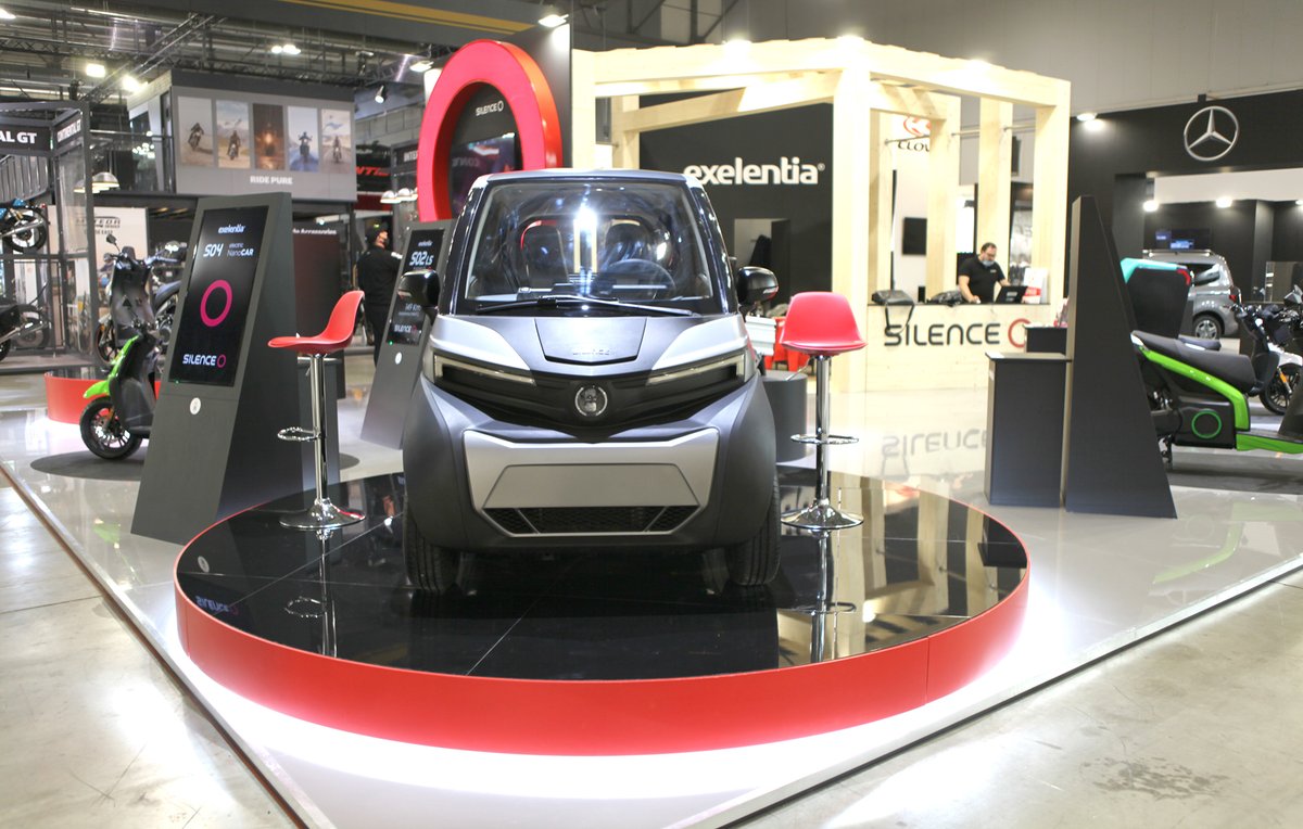 A #EICMA2021 le novità più importanti di #mobilitàelettrica urbana le ha portate #Exelentia con #Silence.
🚘🔌Tutto sulla prima NANOcar con prestazioni BIG Silence S04: bit.ly/3FO2hXj
 🛵🔋 Tutto sul più potente e-scooter 125, il Silence S01 Plus: bit.ly/3cRTCXn