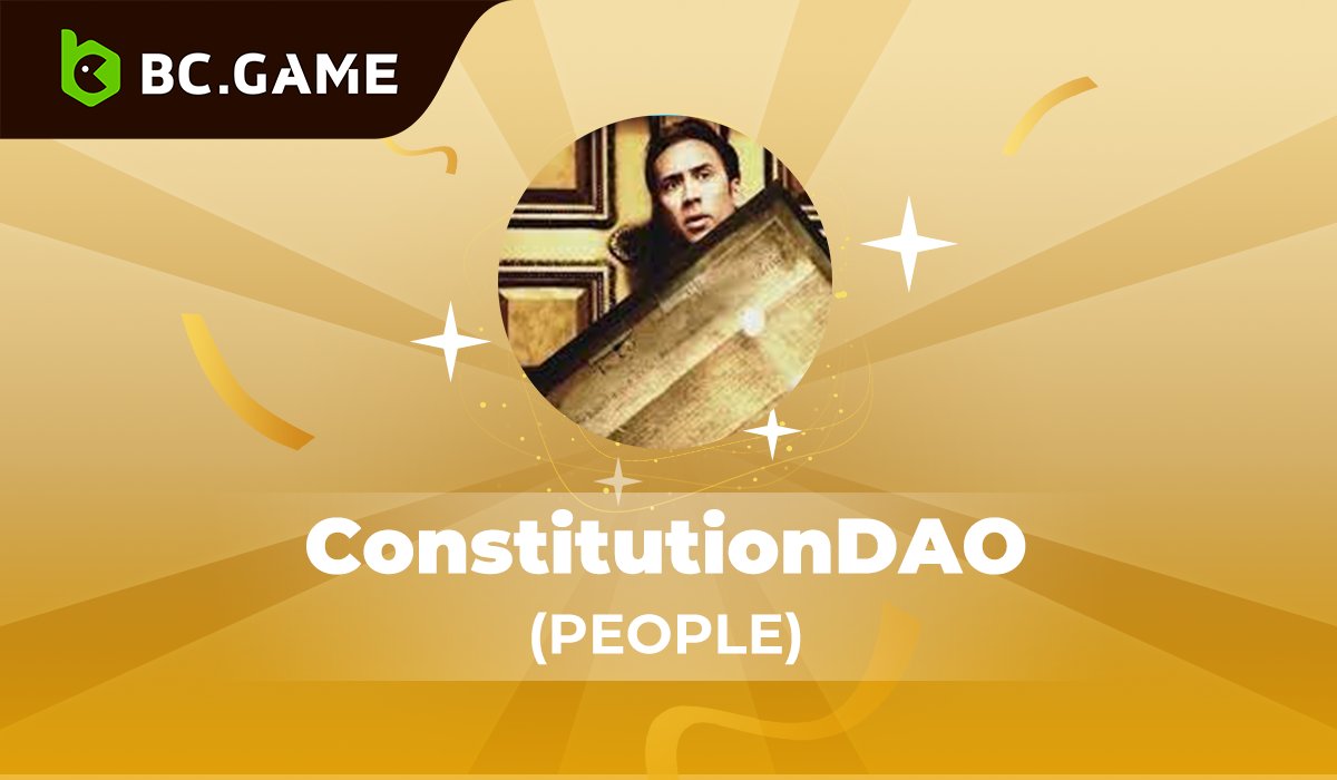 bcgame's tweet image. 🥳We are excited to announce @ConstitutionDAO (#PEOPLE) is now available on #BCGAME!

💰We're giving away $100 worth of $PEOPLE to celebrate with #BCGAMESQUAD

➡️Follow @BCGameOfficial &amp;amp; @bcgamewin
➡️Like &amp;amp; Retweet
➡️Tag 5 Friends

🥂10 winners will be chosen in 48 hrs!