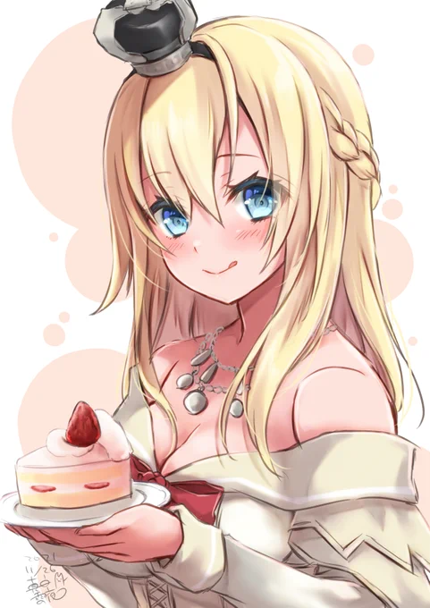 「今日はケーキもいただきましょう」

#艦これ版深夜の真剣お絵描き60分一本勝負
#艦これ版真剣お絵描き60分一本勝負_20211126
#ウォースパイト進水日 