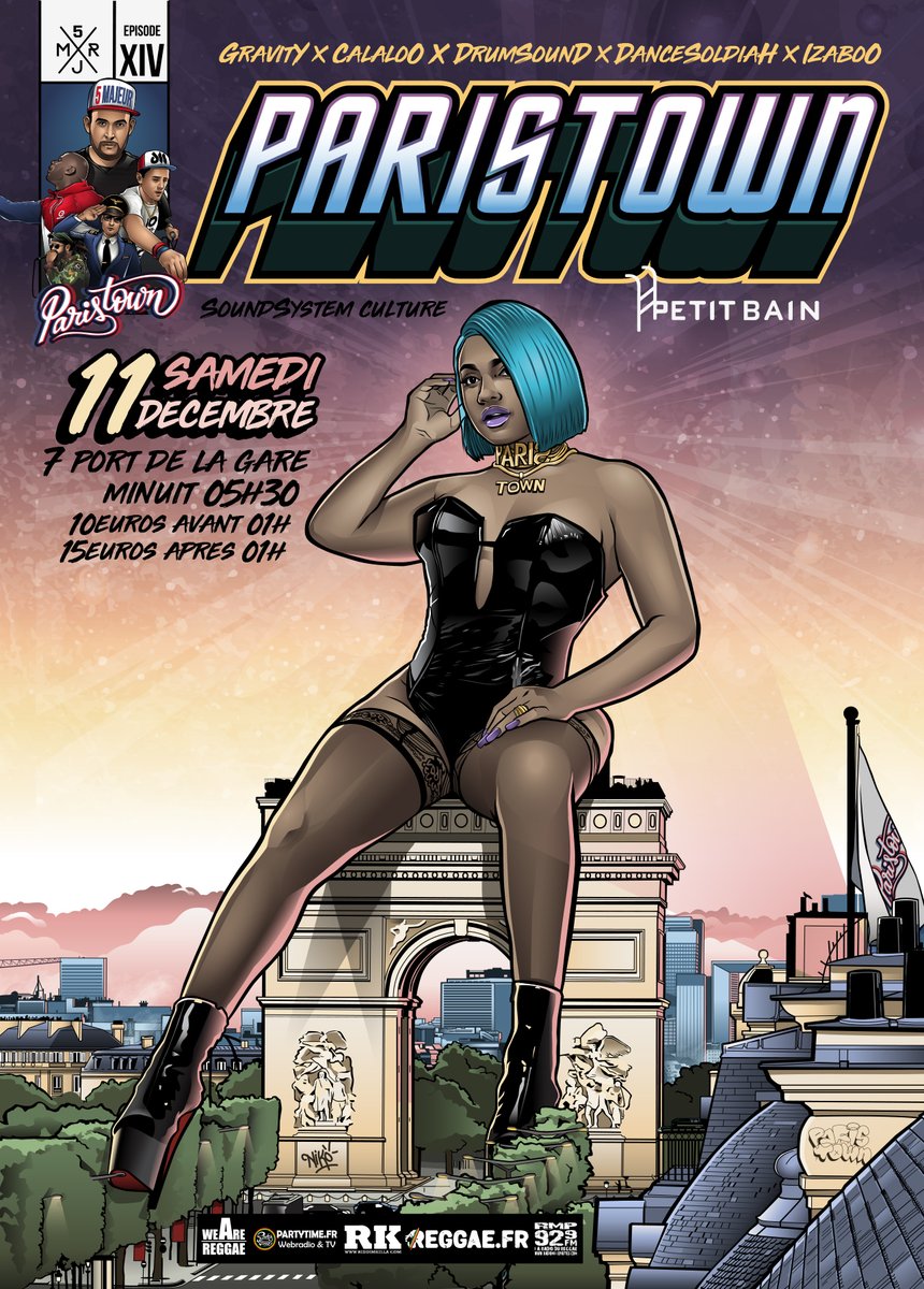 Next Paristown 🔥🔥🔥🔥🔥 #paristown #gravitysound #calaloo #drumsound #izaboo #dancesoldiah #soundsystemculture #petitbain #reggae #dancehall #hiphop #soca #afrobeat #dubplates