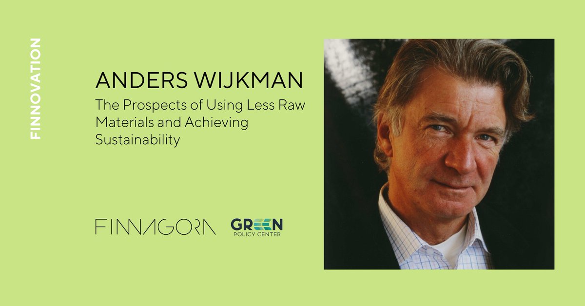 Mr Anders Wijkman will look at the practical solutions provided by circular economy and resource-efficiency based on his experience as the Chair of Circular Sweden and Honorary President of the Club of Rome. <a href="/AndersWijkman/">Anders Wijkman</a> #finnovation2021