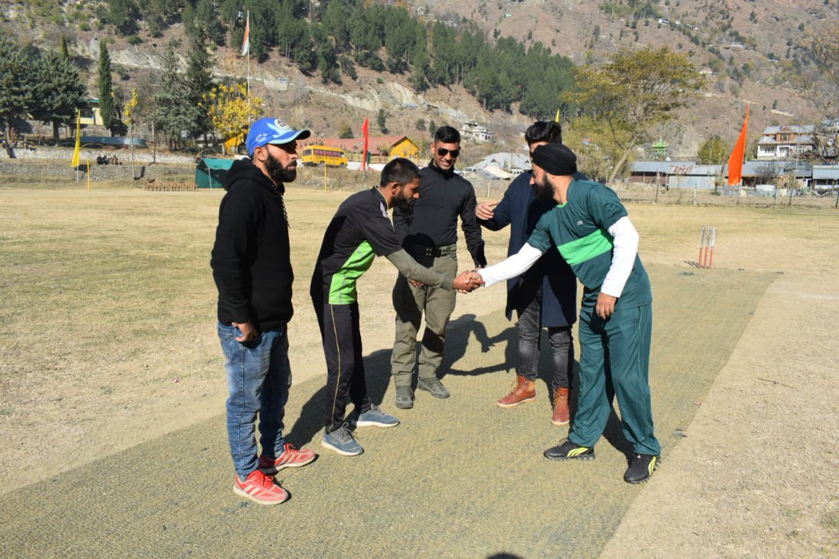 VishebS's tweet photo. Karnah Martyrs Premier League being played in the historically famous Tithwal Village in Tangdhar valley. The enthusiasm and energy for the sport could be seen across the LOC as well. https://t.co/bQrZyXFz9z