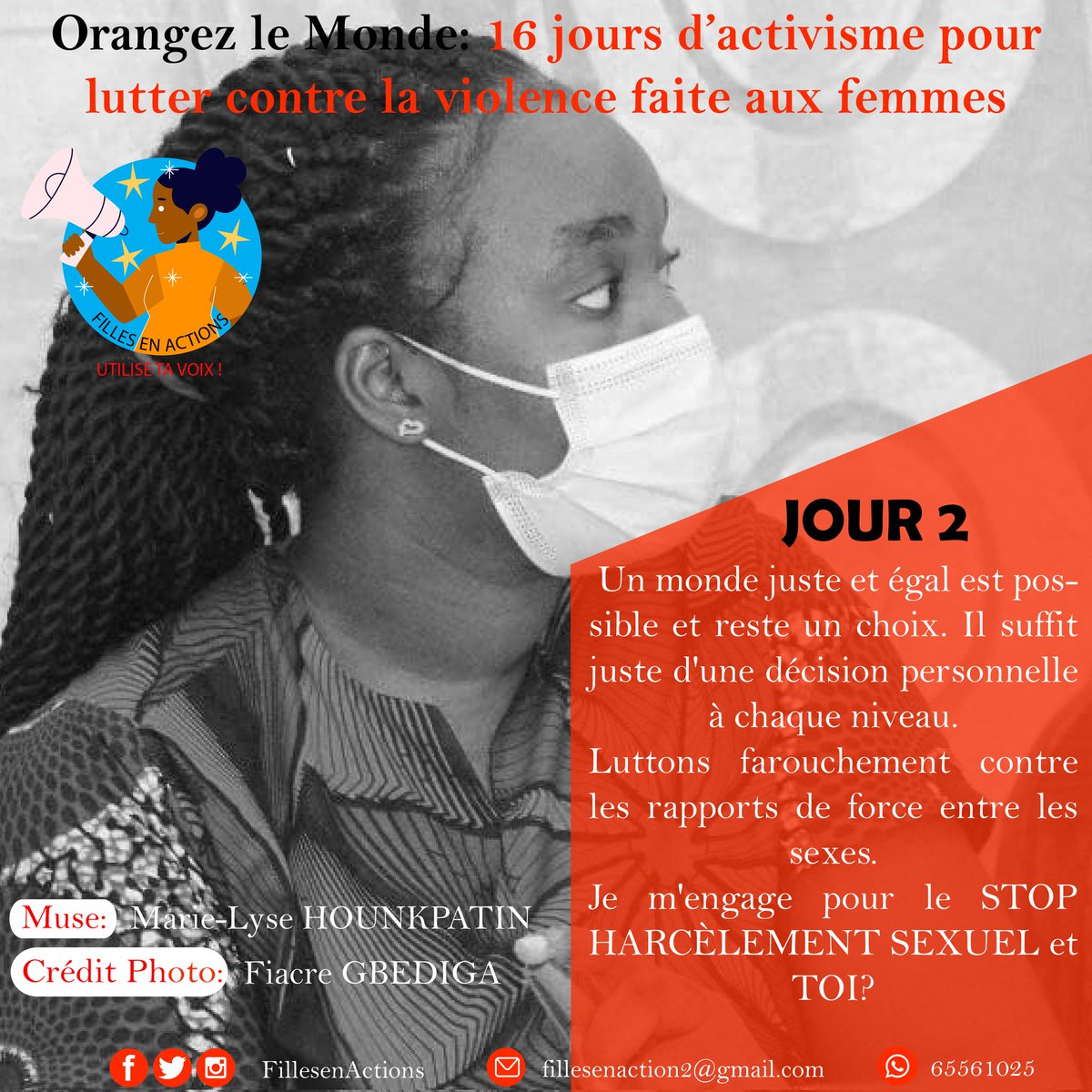 ⛔ Notre silence est coupable
⛔ Notre silence est destructeur

⛔Le Harcèlement Sexuel est un mal qui détruit notre société et ++ les ♀️. 

Mais nous choisissons d'être des observateurs 🙊.

NON brisons le silence et DÉNONÇONS🔊
Chaque ♀️ mérite d'avancer en paix, en liberté

⤵️