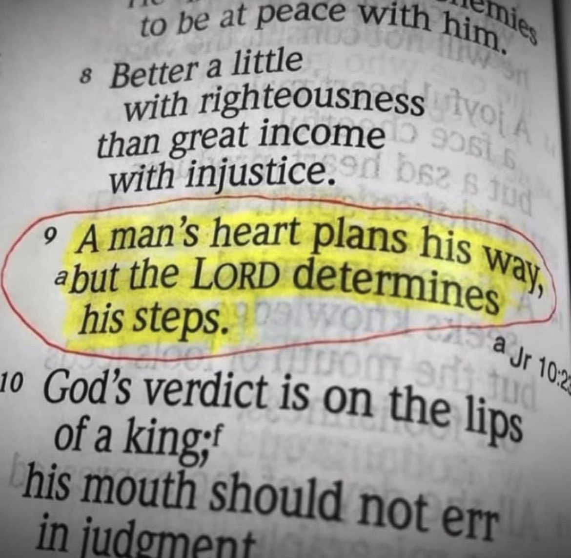 BishopBronner's tweet photo. Prov. 16:9 https://t.co/d9dEnNWKsd