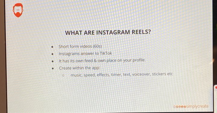 Lmvsocial's tweet photo. .@_simplycreate_  taking us through Instagram Reels at #LinkingOutClub https://t.co/vfRrsw9KPV