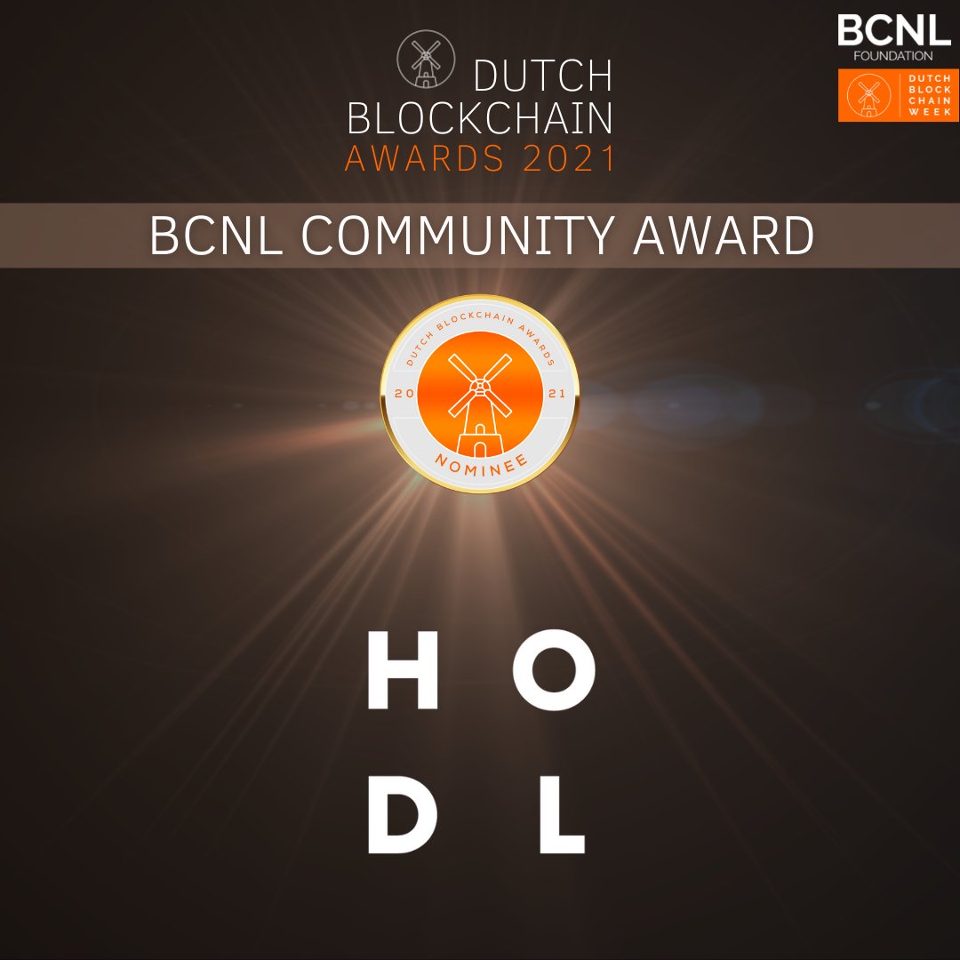 hodl_funds's tweet photo. We're proud to announce that Hodl has been nominated for the Dutch Blockchain Awards! 

Voting is open until December 5th and can be done via: https://t.co/Kaz5xshY4i 

#DutchBlockchainWeek #cryptocurrency #investing https://t.co/vkCQnslZ3x