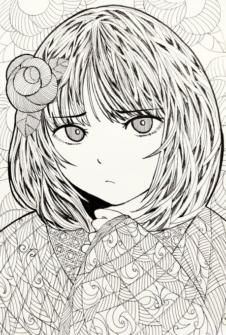 【概念】電話しながら描いたような絵 