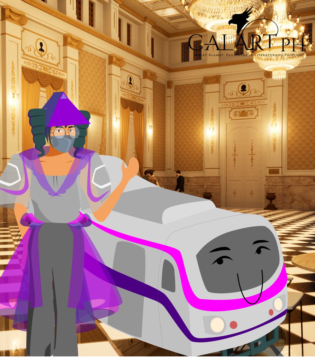 longcakedepot's tweet photo. #GalArtPH ft. not-to-scale mass transit higad ube-flavored cake roll sidekick! https://t.co/xPBqhOiR1v