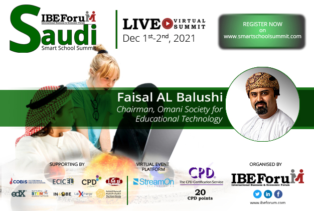IBEForuM_IBE's tweet photo. #IBEForuM is happy to welcome @faisalalimurad on board as our official SPEAKER for the SMART SCHOOL SUMMIT – SAUDI ARABIA.
For more details, kindly log onto https://t.co/XGDLNKrzpf
#smartschoolsummitsaudiarabia
#saudinationalvision2030
#saudification
#SSSSausdi https://t.co/hoGRCXpcy8