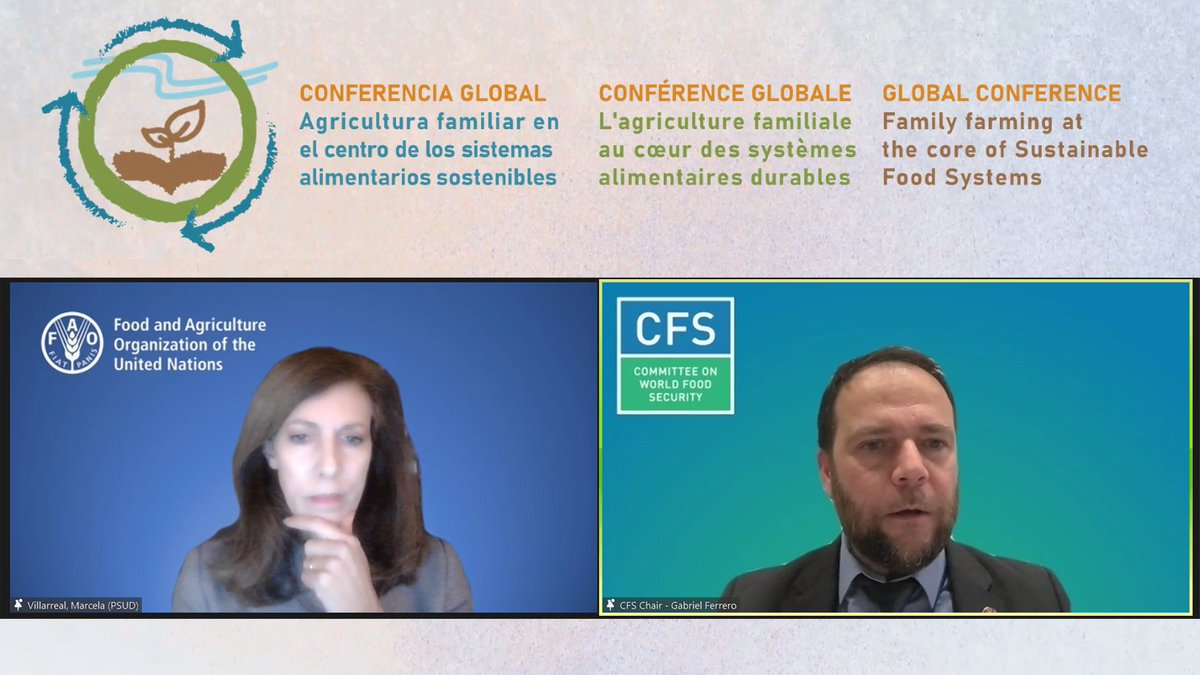UN_CFS's tweet photo. CFS Chair @GabrielFerrero1 concluded the High Level Panel on the #UNFSS2021 coalition for the @UN Decade of #FamilyFarming at the #GlobalConferenceWRF, emphasizing that @UN_CFS remains committed to the #UNDFF throughout its workstreams
More information 👉 https://t.co/ciWoN20dIn https://t.co/tcbJ4t0XUE