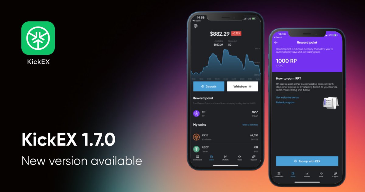 kickexcom's tweet image. KickEX App update for iOS

We have designed a gamification onboarding for new #KickEX users. We will guide you through the first steps to successfully use our app and reward you for the completion of the tasks.

apps.apple.com/ru/app/kick-cr…

#crypto #trading #cryptocurrecy